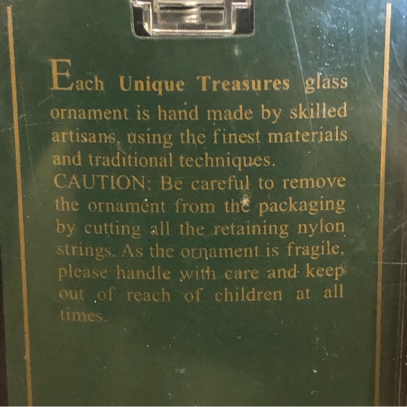 Unique Treasures Hand Made, Hand Spun Multi-Color Glass Angel Ornament - Picture 3 of 11